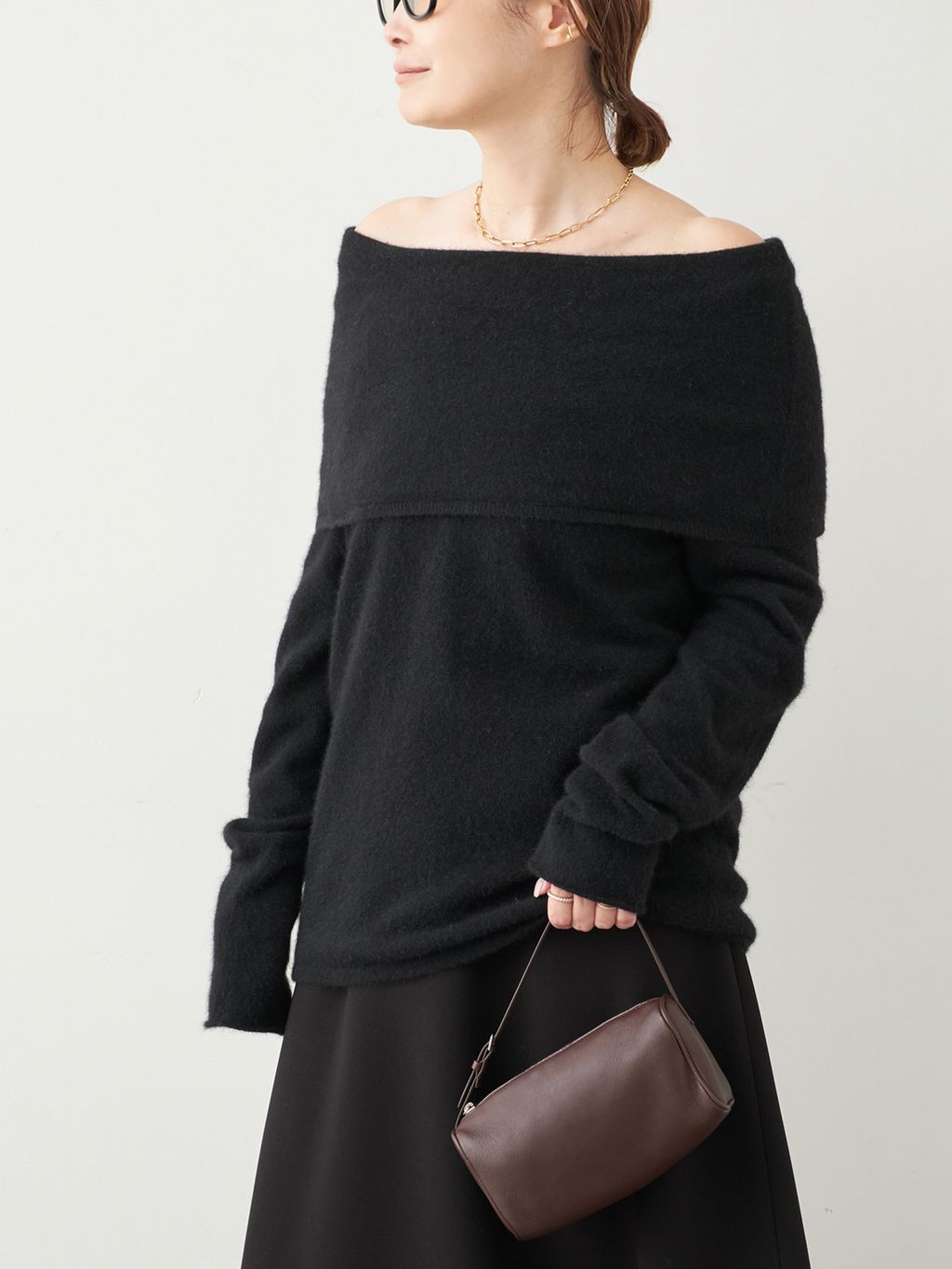 ボンディング フレアスカートのコーディネートスナップ（MIZU