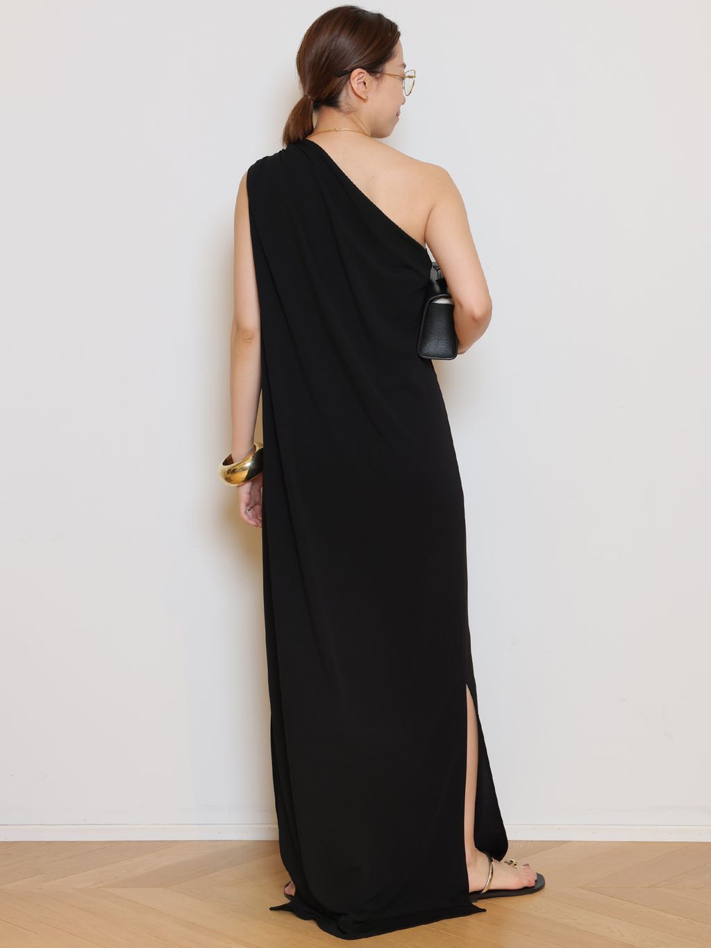 Col Pierrot/コル ピエロ】One shoulder maxi ワンピースの