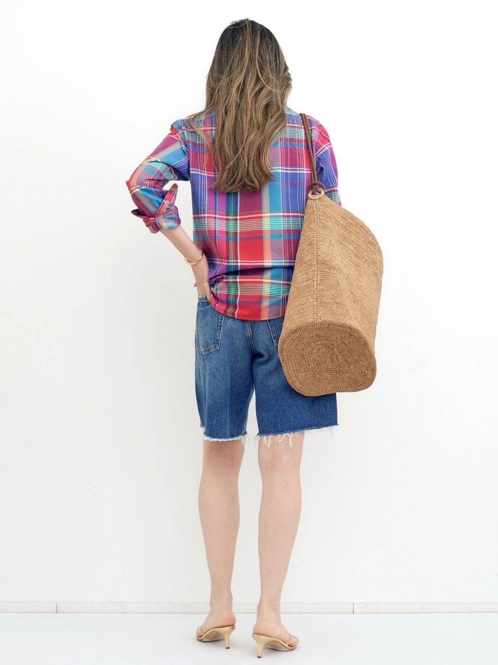 A POINT/アーポワン】 RAFFIA SAC BAGのコーディネートスナップ（BUYER