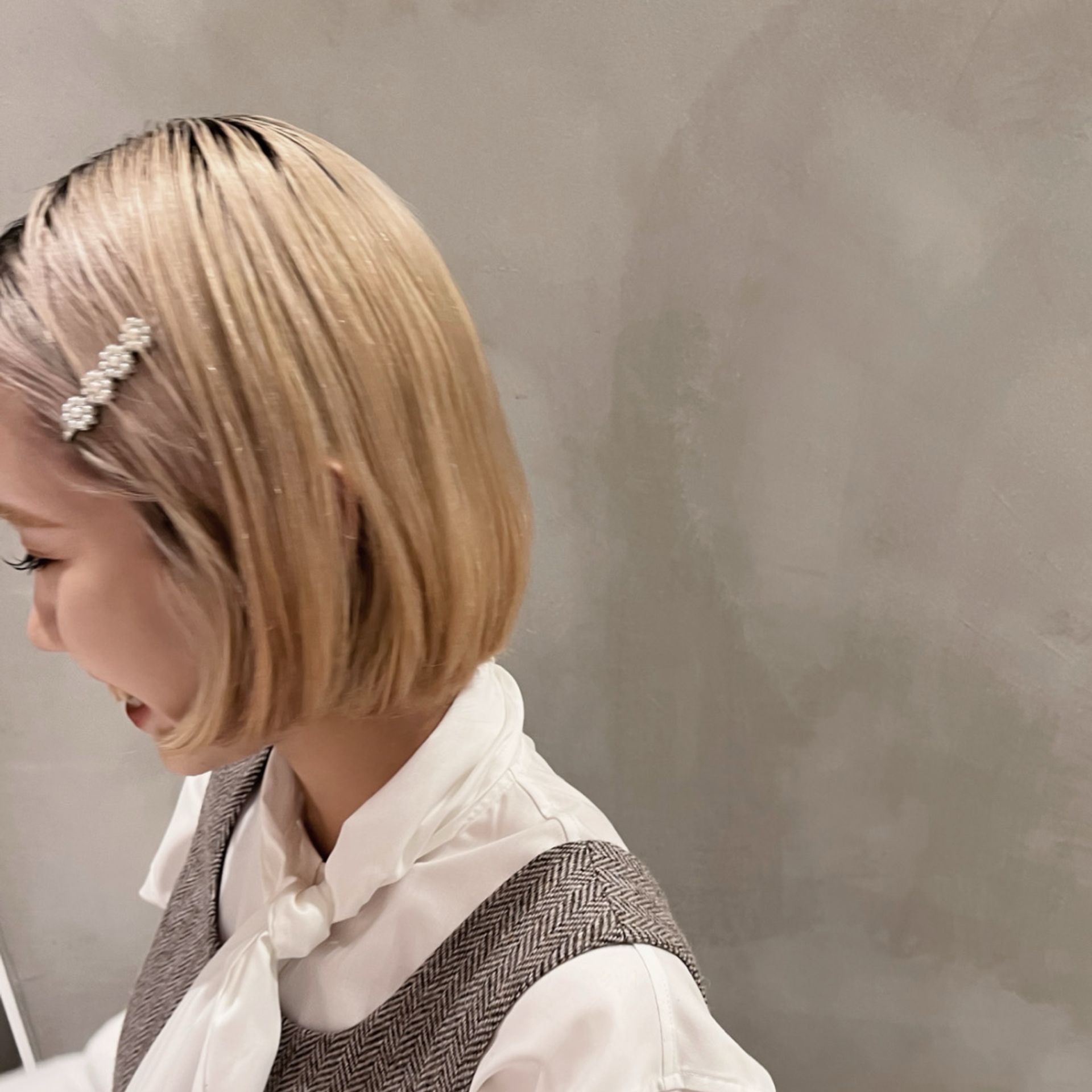 IENA LA BOUCLE レースポンチョのコーディネートスナップ（nao）｜IENA