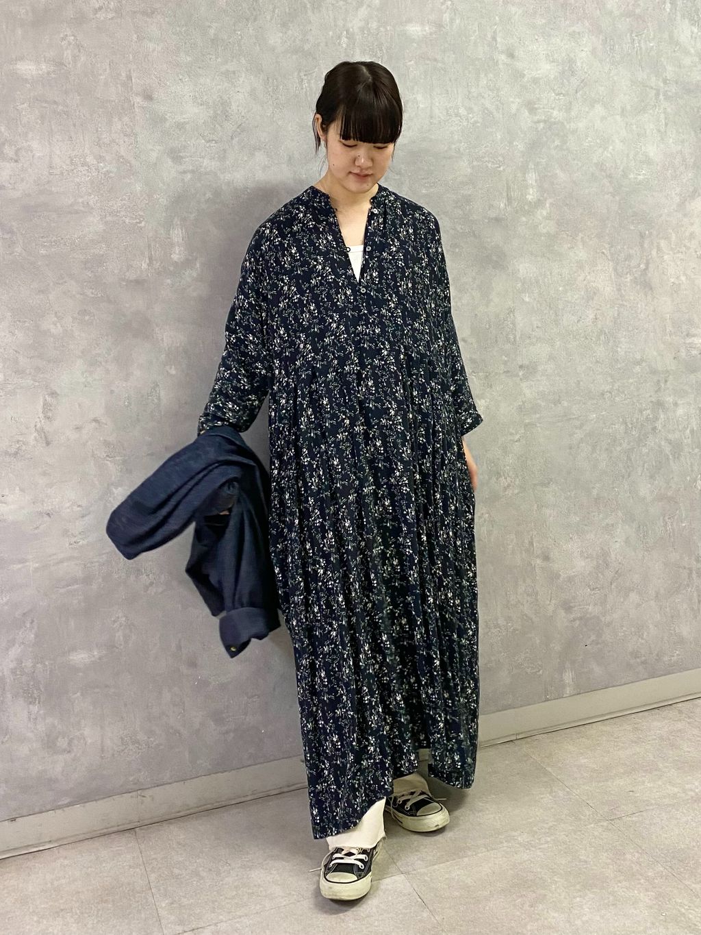 フラワー ampleプルワンピースのコーディネートスナップ（A.S