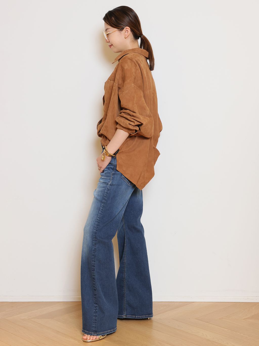 AQUAZZURA/アクアズーラ】 SO NUDE サンダルのコーディネートスナップ