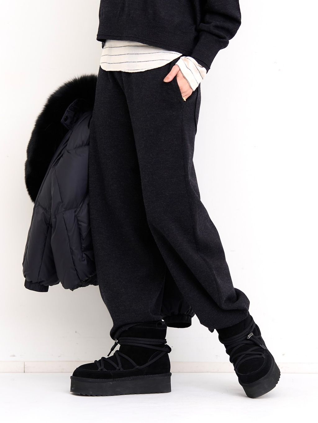 予約》【GOOD GRIEF!/グッド グリーフ】 Knit Cropped Topの