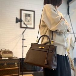 魅力的なブラウン】VINTAGE HERMES KELLY32｜DECOUVERTE｜ブログ