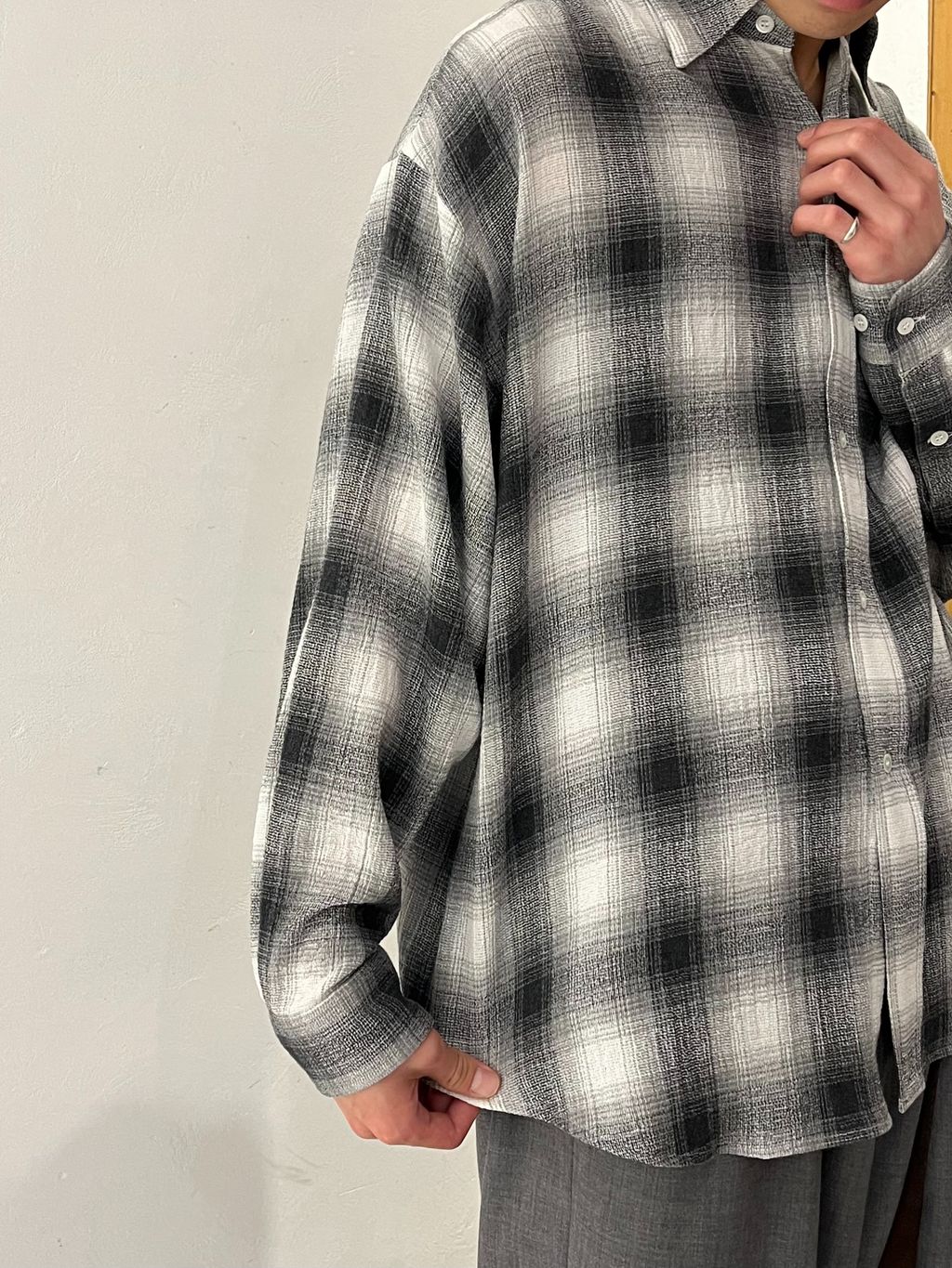 ROTOL / ロトル Dry Ombre Wide Shirtのコーディネートスナップ