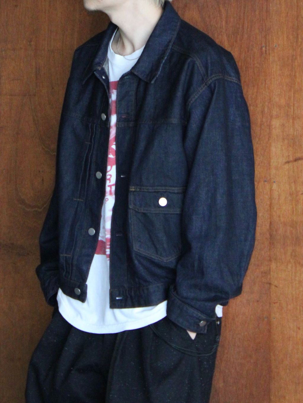 ANCELLM / アンセルム SELVEDGE DENIM JACKET TYPE-01のコーディネート