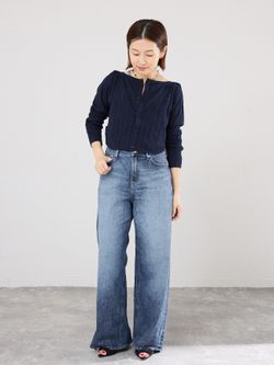 YANUK/ヤヌーク 別注 MARY Baggy straight デニムパンツ 57162501の