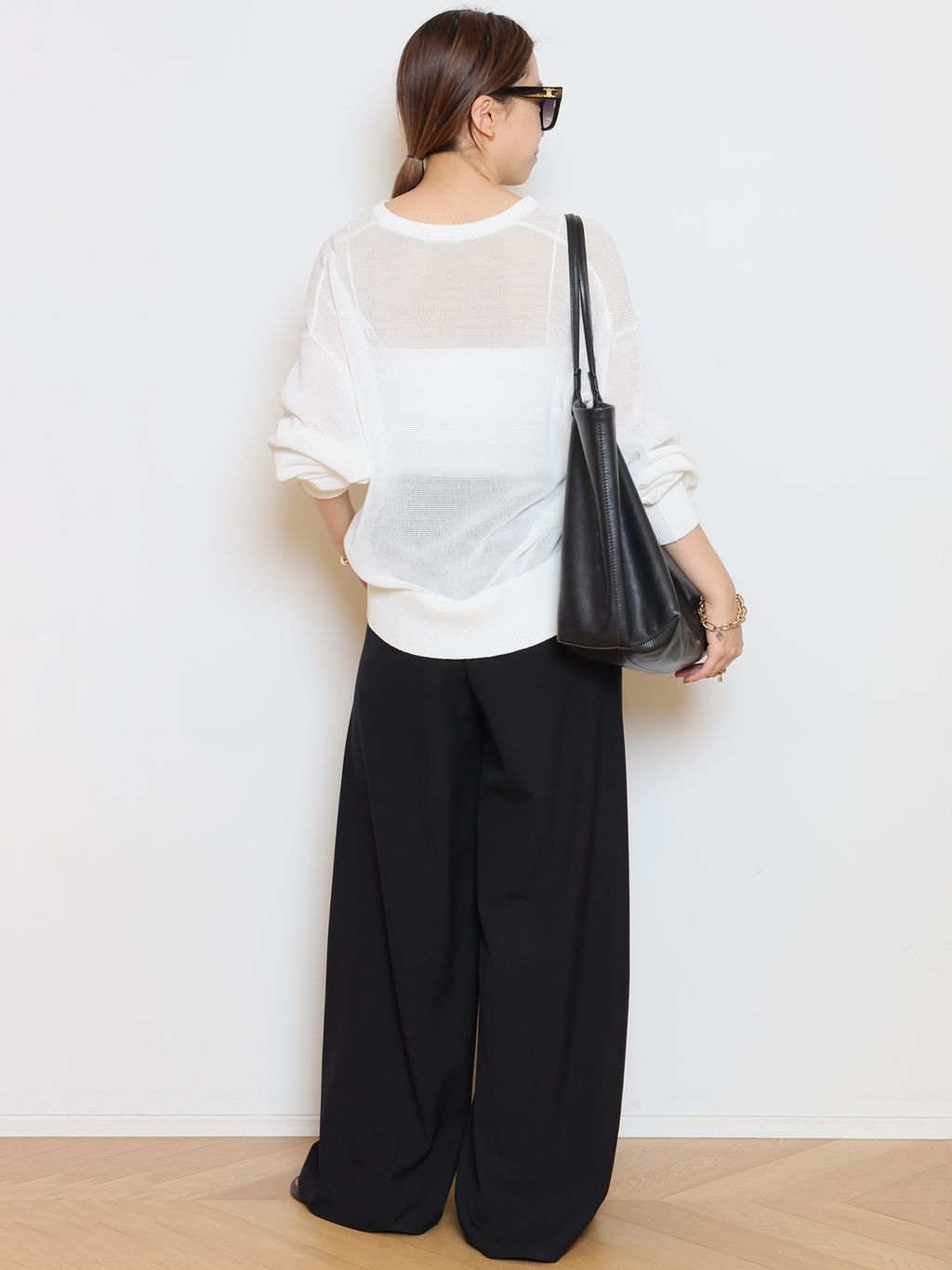 TONIC クルーネックプルオーバーのコーディネートスナップ（HASE 