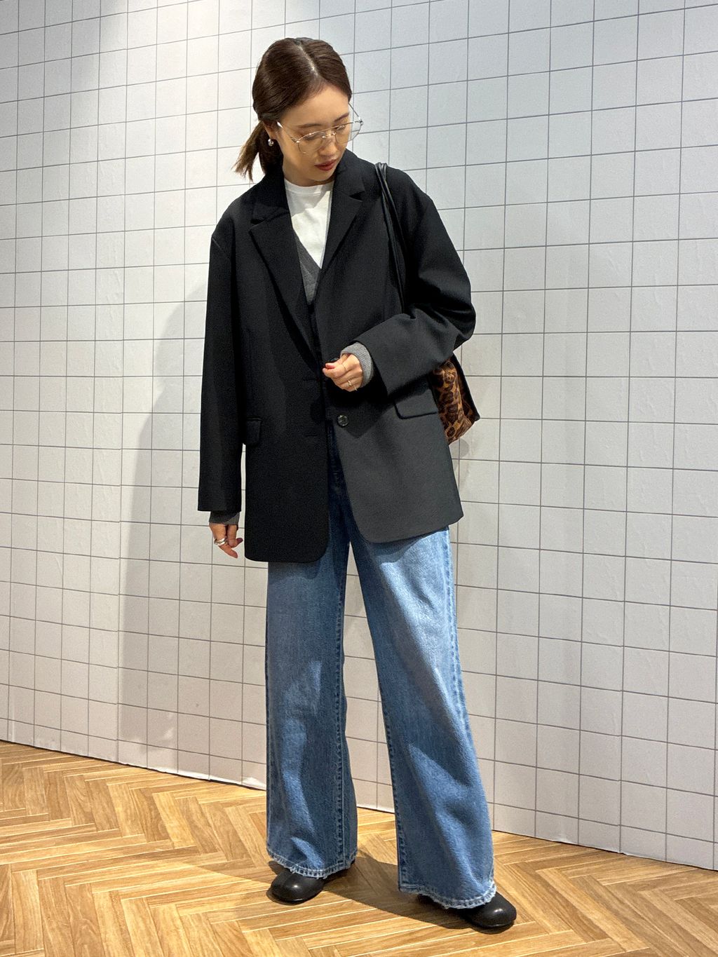 美品SLOBE IENA PE SHARK ビッグジャケット シルエットが素敵♡ WEB限定/追加4予約》PE SHARK ビックジャケットのコーディネート