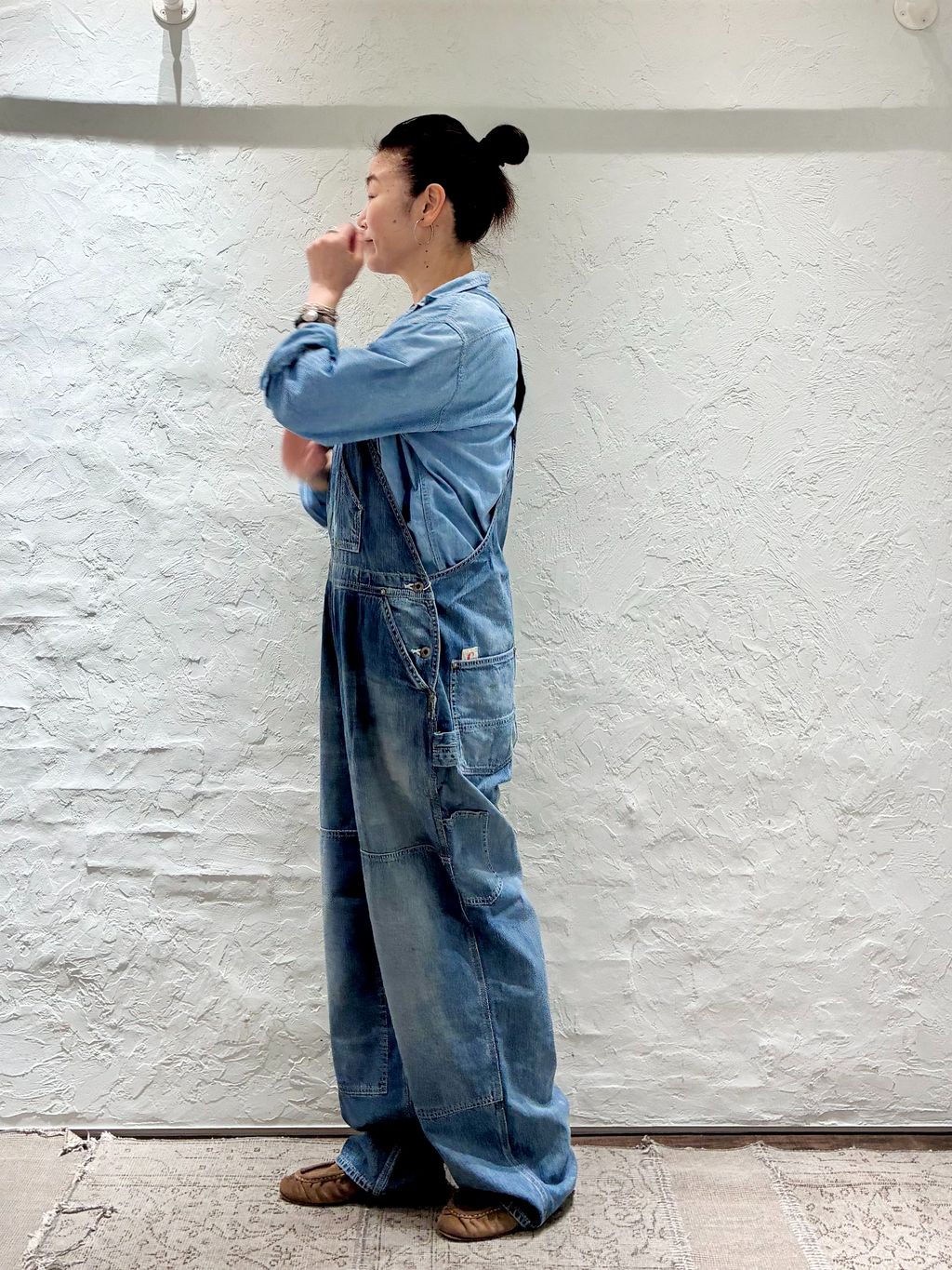 chimala】 8.5OZ W WIDTH DENIM OVERALLのコーディネートスナップ（H.M
