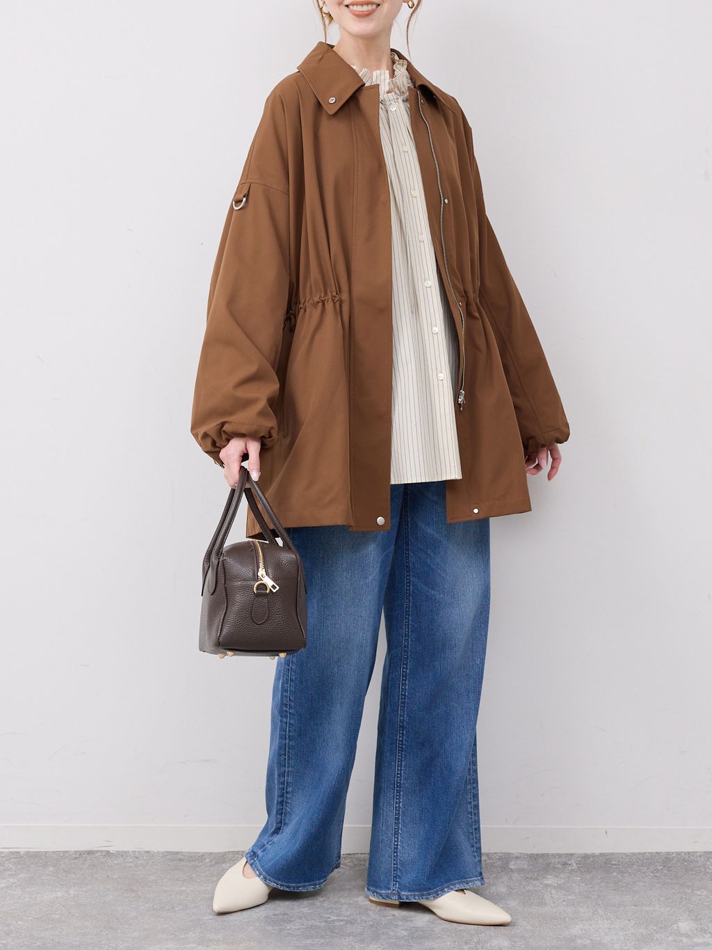 switch look blousonのコーディネートスナップ（hareko）｜SLOBE IENA