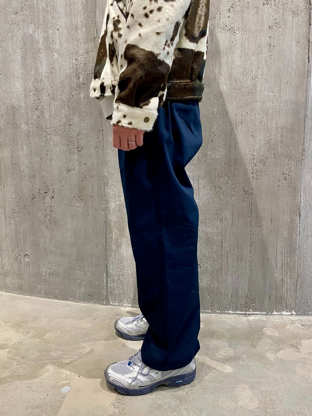 TISSAVEL / ティサベル カウ プリント ファー トラッカー ジャケットの