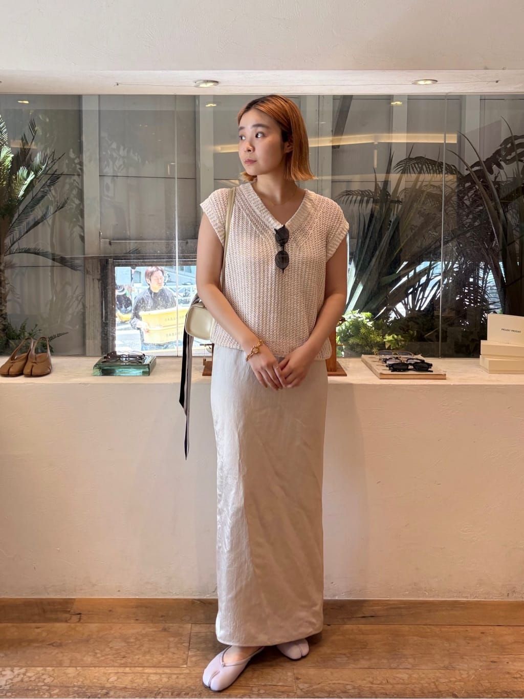 代官山店・WEB限定》Back ribbon open キャミワンピースの