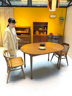 大型商品》AROS ROUND TABLE brown アロス ラウンド テーブル ブラウン