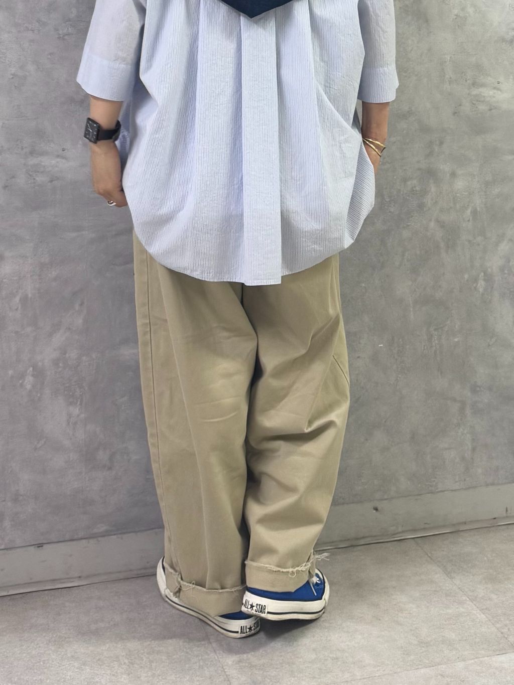 追加》チノ スウィッチパンツのコーディネートスナップ（E.M