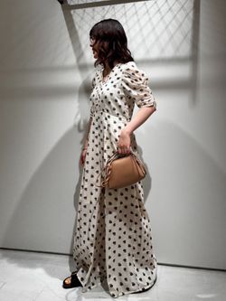 別注》ne Quittez pas / ヌキテパ Cotton Dobby Stripe Flower Print