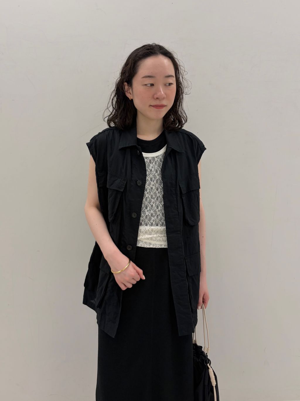 ≪追加≫IRONING/アイロニング flower lace タンクトップ 3の