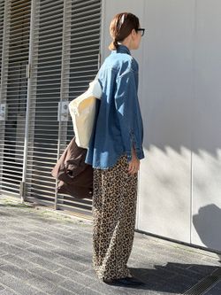 レオパードイージーパンツのコーディネートスナップ（Sally）｜SLOBE