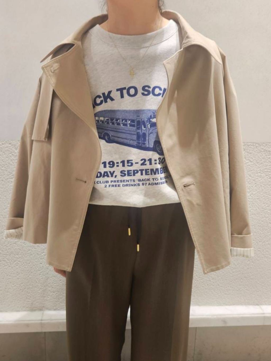 spick&span ソフトツイルショートトレンチコート38 Spick＆Span（スピック アンド スパン） トレンチコート コート ソフト