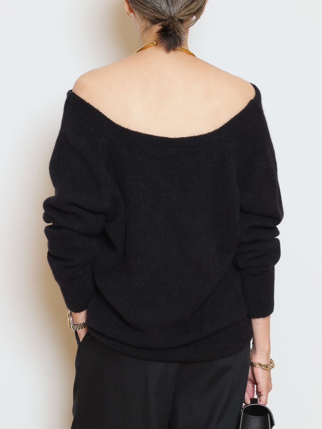 DARKPARK/ダークパーク】NECKLACE OFF SHOULDER ニットの