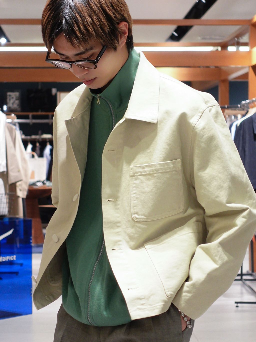 AURALEE (オーラリー) GARMENT-DYED ORGANIC COTTON HEAVY TWILL SHORT