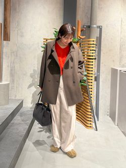 予約》MANTECO スタンドショートコートのコーディネートスナップ（AH