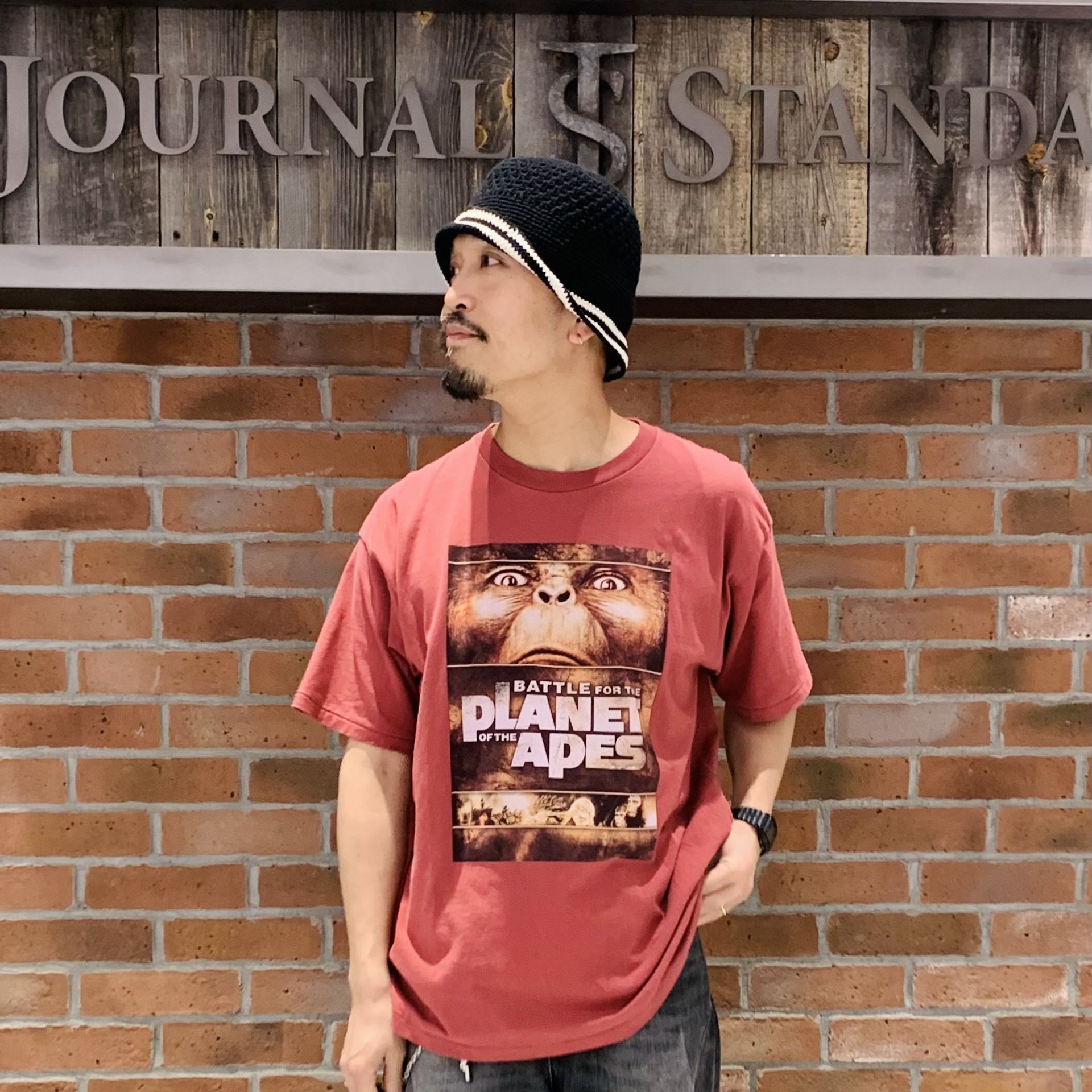 PLANET OF THE APES / 猿の惑星 別注 プリント Tシャツの 