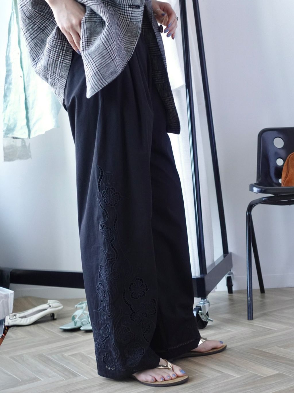 新色有り / 追加》甘撚テレコアメスリタンクのコーディネートスナップ