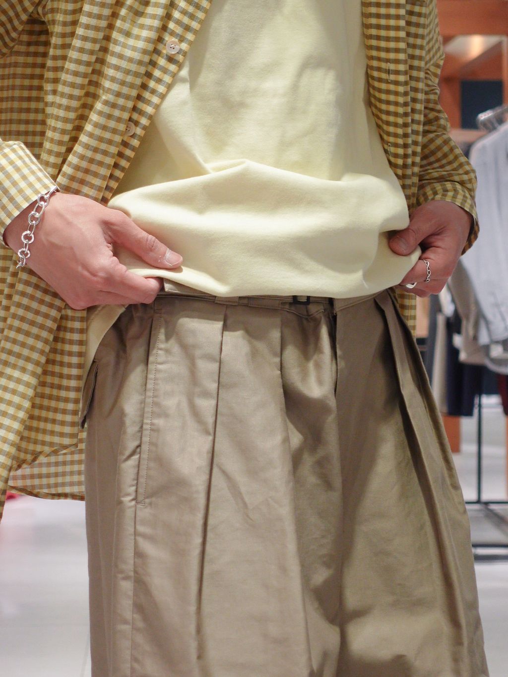 AURALEE (オーラリー) AIRLY LIGHT COTTON CHECK BIG シャツの