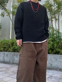 シンセティック レザー トラッカージャケットのコーディネートスナップ