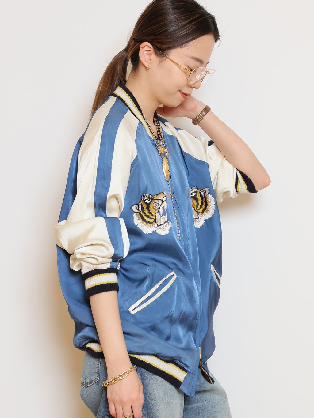 STAMMBAUM/シュタンバウム】 シシュウスカジャンのコーディネート