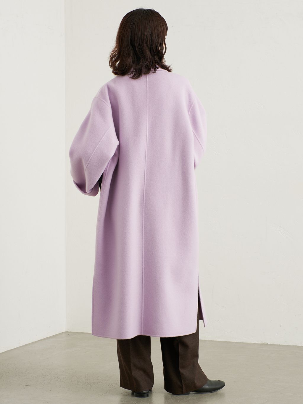 シリーズあり/追加予約》souple woolダブルフェイスチェスターコートの