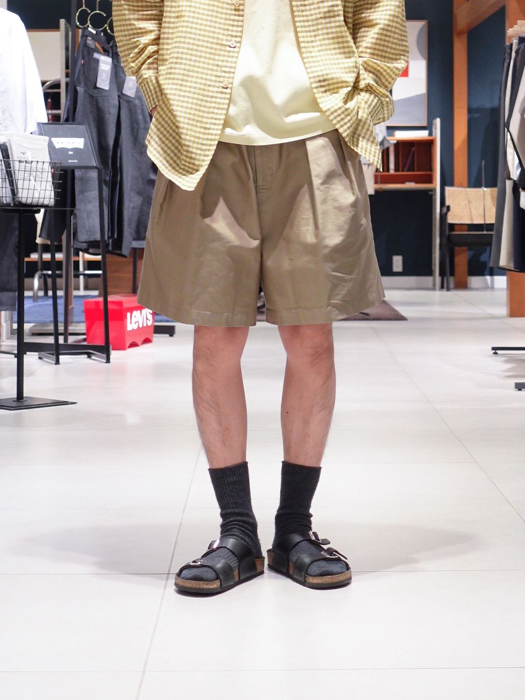 AURALEE (オーラリー) AIRLY LIGHT COTTON CHECK BIG シャツの
