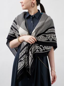 予約》manipuri マニプリ インドストール Tradition 120x120cmの