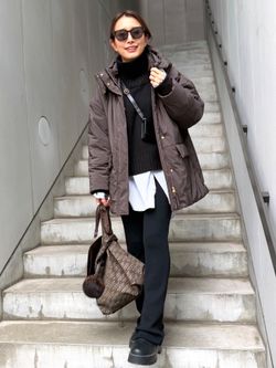 LISIERE 2way Padding Coatのコーディネートスナップ（PR Sasaki）｜L