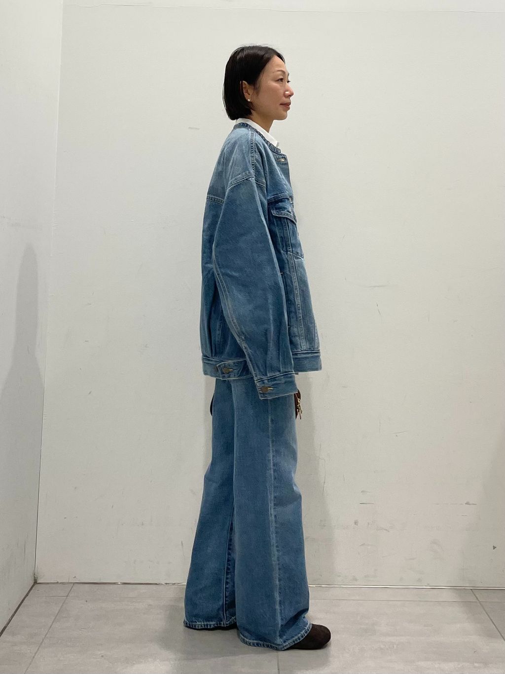 別注【LEVI'S】COLLARLESS XL TRUCKER：デニムジャケットの