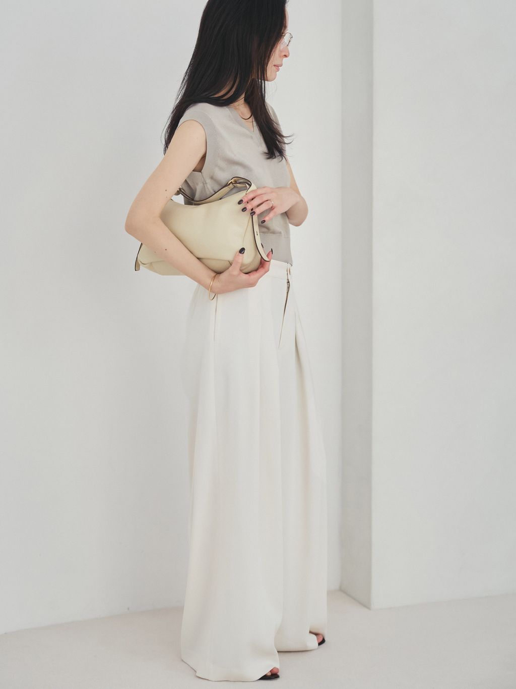 プラージュ　nepla　ベスト 予約》Compact Knit ベストのコーディネートスナップ（Nene）｜Plage