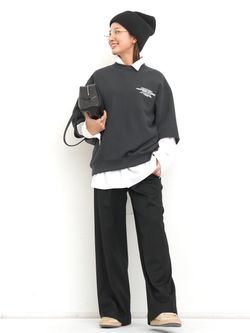 AMERICANA/アメリカーナ】 HALF SLEEVE SWEATのコーディネートスナップ
