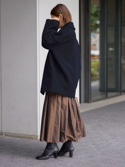 IENA / コクーンショートコート MANTECO 完全受注生産】SO MANTECOコクーンショートコートのコーディネート