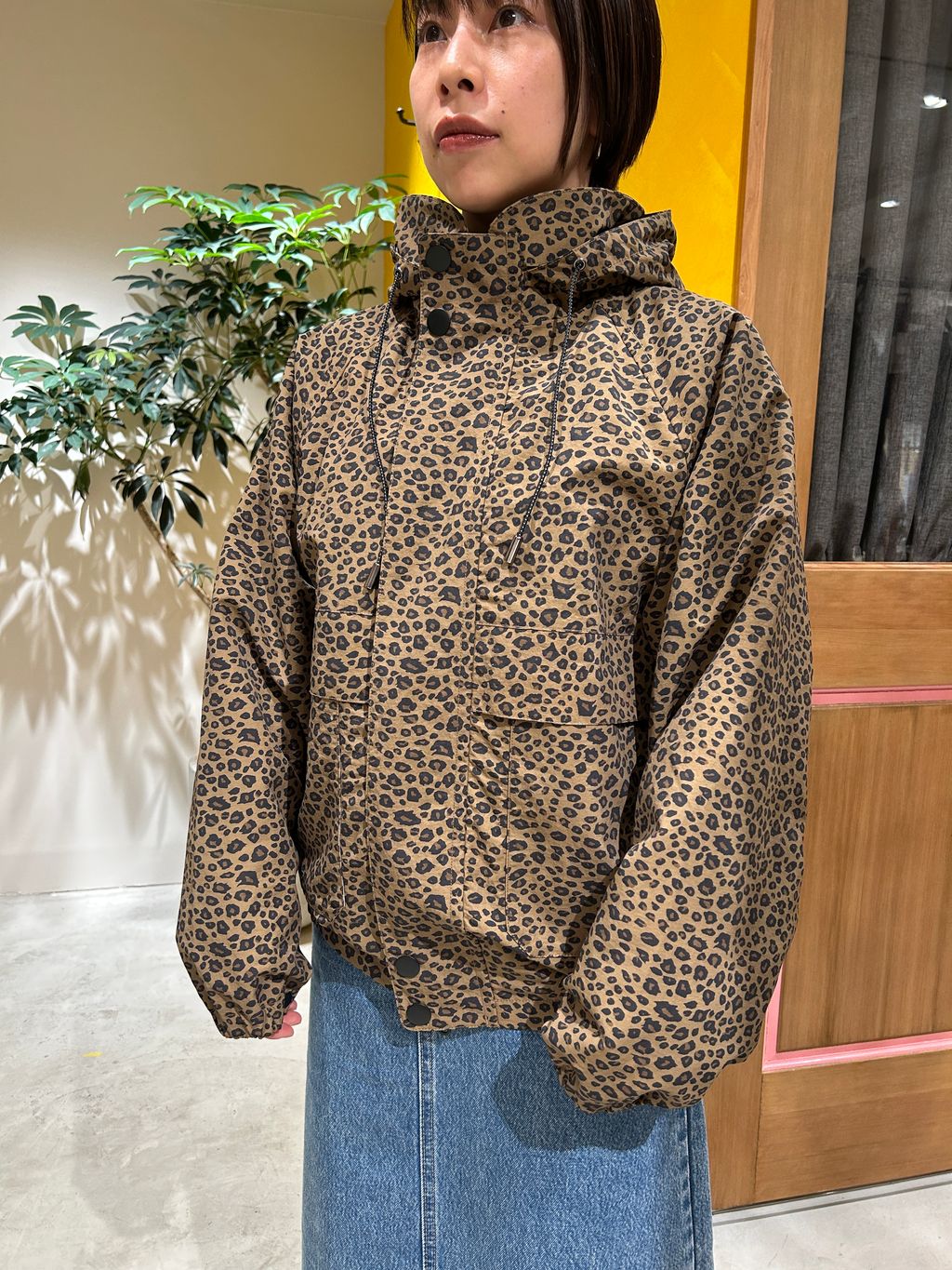 レオパードアスレチックブルゾン ユニセックス着用可のコーディネート