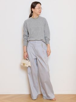 DARKPARK/ダークパーク】DANIELLE CHAIN POPELINE WIDE パンツ