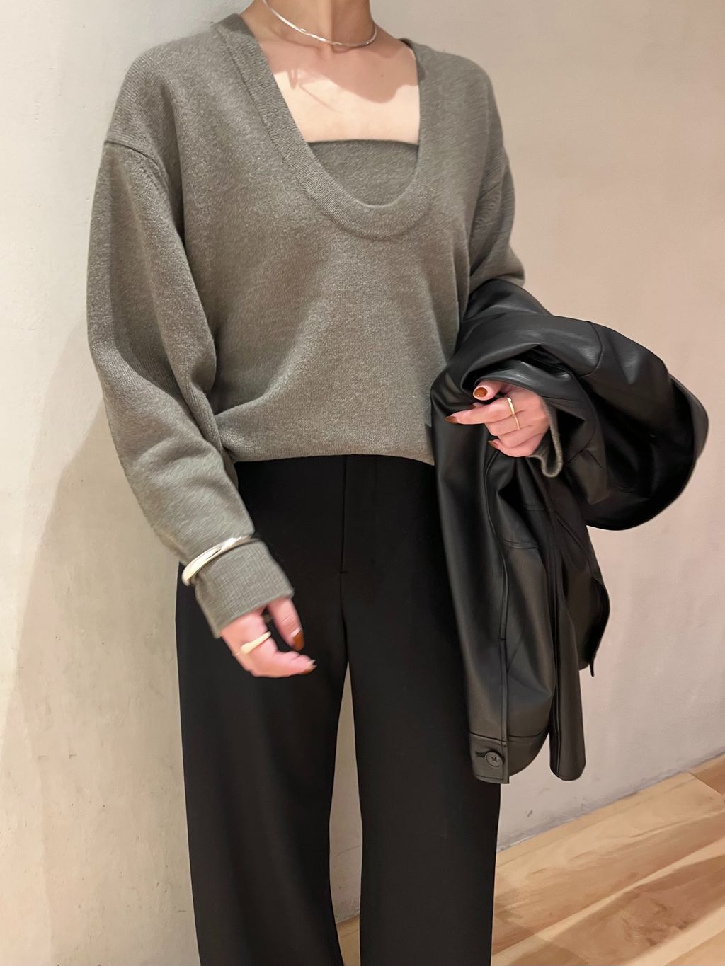 Plage MY Uneck ニット Mサイズ MY_Uneck ニットのコーディネート