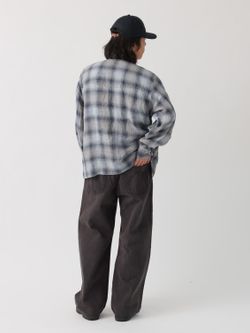 Stead / リネン オンブレ ジップ シャツのコーディネートスナップ（YU
