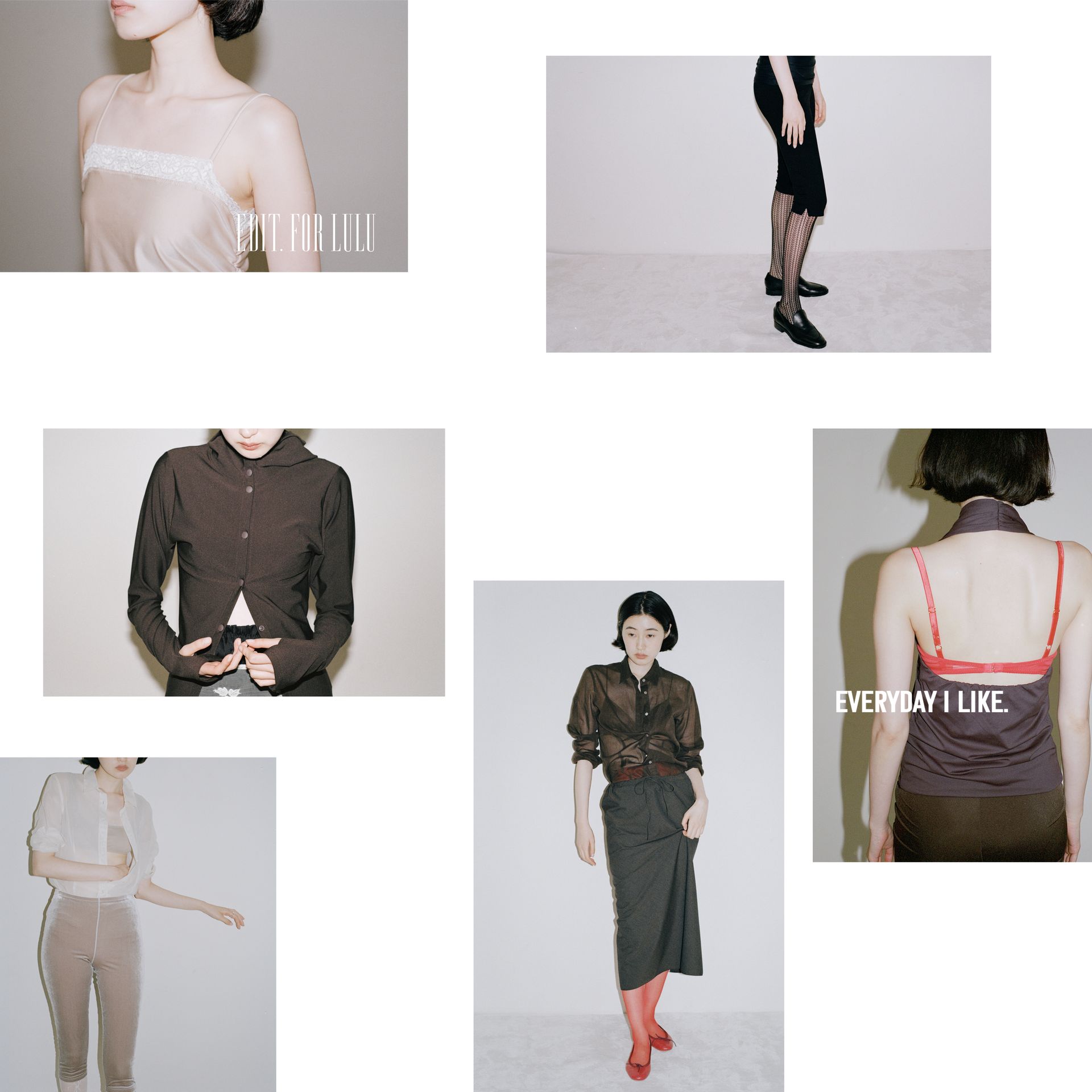 7/19発売開始】 EVERYDAY I LIKE. × EDIT. FOR LULU | LINEUP｜EDIT