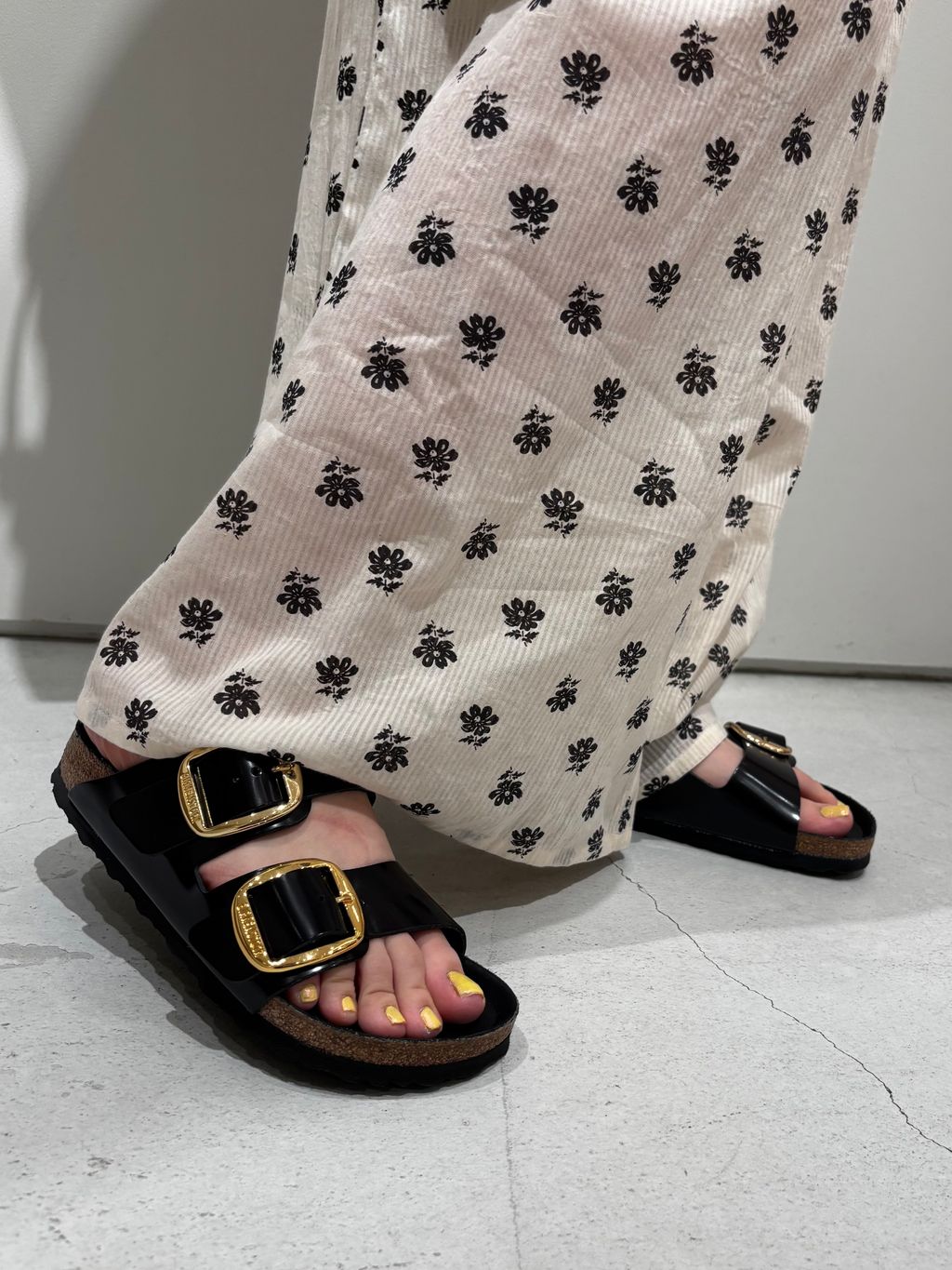 別注》ne Quittez pas / ヌキテパ Cotton Dobby Stripe Flower Print