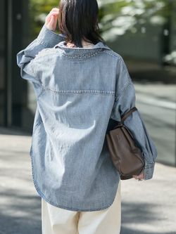 追加》ライトオンスデニムシャツのコーディネートスナップ