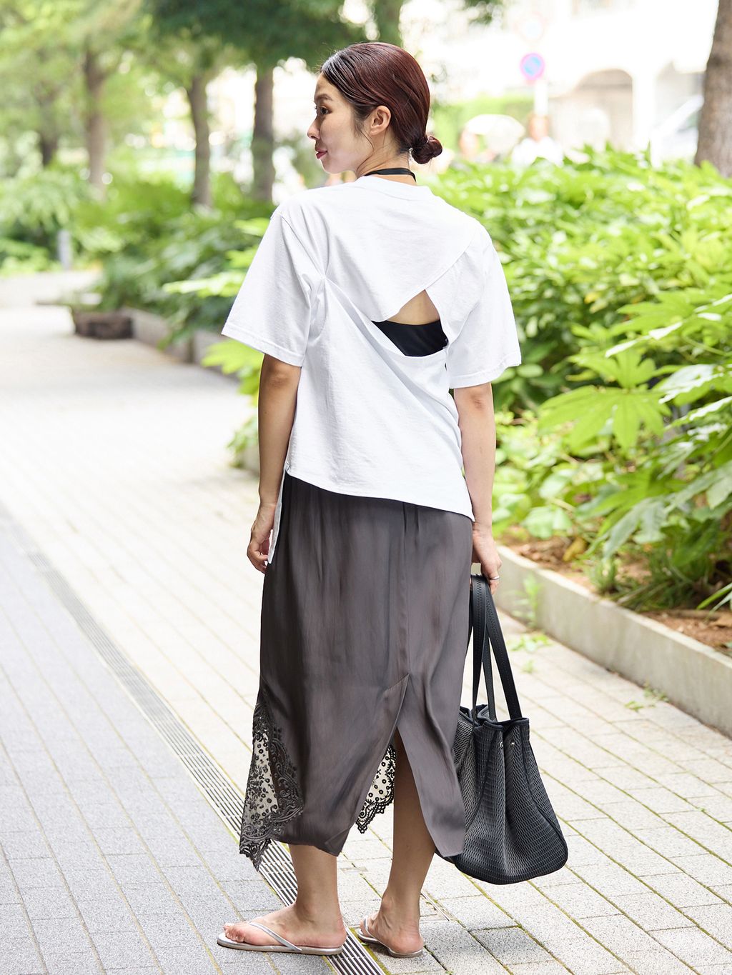 FOLKIN' VIOLETTE ROOM BACK OPEN TEE Tシャツ FVR26411の