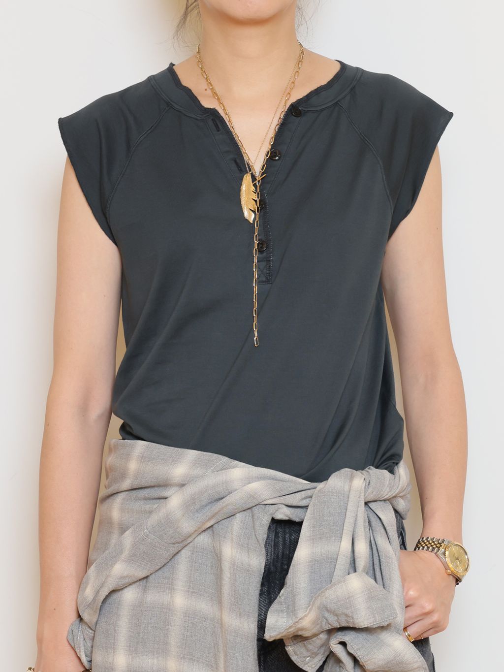 REMI RELIEF/レミレリーフ】 REMI RELIEF RAYON チェックシャツの