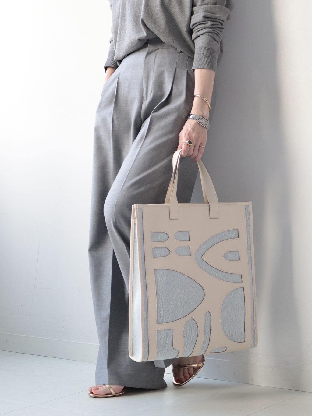 HERMES/エルメス】Petit H Monsieur B tote gmのコーディネート
