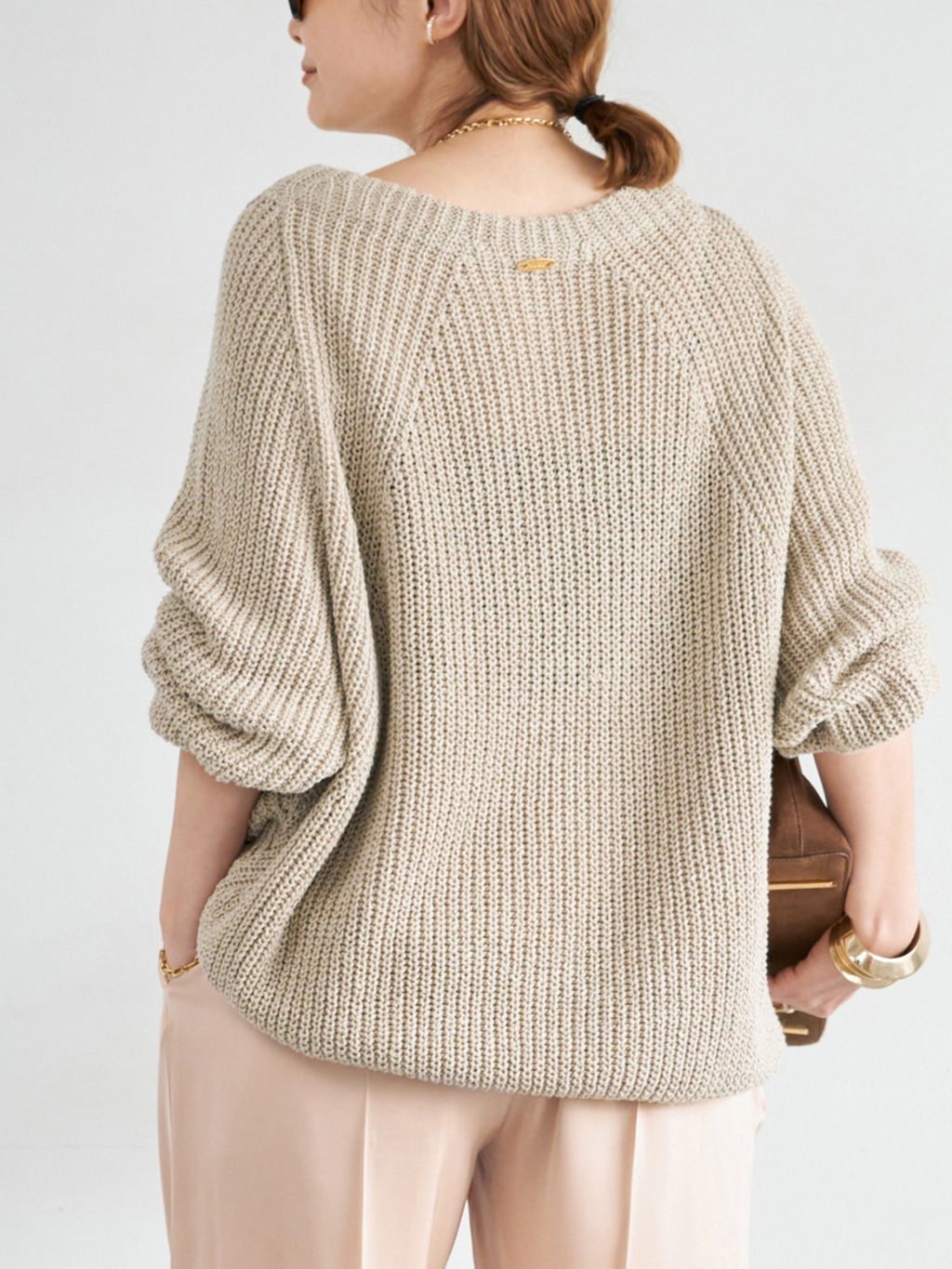 Lily Linen アゼ プルオーバーのコーディネートスナップ（MIZU